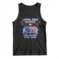 USA 250th Anniversary Gamer Tank Top Level 250 USA Edition 1776 2026 Bald Eagle