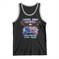USA 250th Anniversary Gamer Tank Top Level 250 USA Edition 1776 2026 Bald Eagle