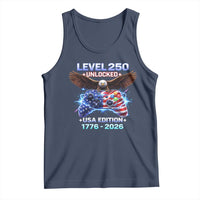 USA 250th Anniversary Gamer Tank Top Level 250 USA Edition 1776 2026 Bald Eagle