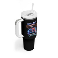 USA 250th Anniversary Gamer Tumbler With Handle Level 250 USA Edition 1776 2026 Bald Eagle