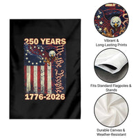 250th Anniversary USA Patriotic Garden Flag 250 Years We The People Vintage Bald Eagle