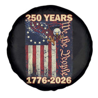 250th Anniversary USA Patriotic Spare Tire Cover 250 Years We The People Vintage Bald Eagle