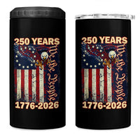 250th Anniversary USA Patriotic 4 in 1 Can Cooler Tumbler 250 Years We The People Vintage Bald Eagle