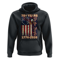 250th Anniversary USA Patriotic Hoodie 250 Years We The People Vintage Bald Eagle