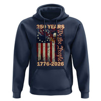 250th Anniversary USA Patriotic Hoodie 250 Years We The People Vintage Bald Eagle
