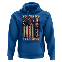 250th Anniversary USA Patriotic Hoodie 250 Years We The People Vintage Bald Eagle