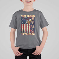 250th Anniversary USA Patriotic T Shirt For Kid 250 Years We The People Vintage Bald Eagle