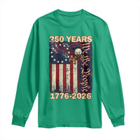 250th Anniversary USA Patriotic Long Sleeve Shirt 250 Years We The People Vintage Bald Eagle