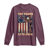 250th Anniversary USA Patriotic Long Sleeve Shirt 250 Years We The People Vintage Bald Eagle