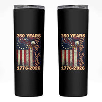 250th Anniversary USA Patriotic Skinny Tumbler 250 Years We The People Vintage Bald Eagle