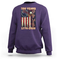250th Anniversary USA Patriotic Sweatshirt 250 Years We The People Vintage Bald Eagle