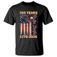 250th Anniversary USA Patriotic T Shirt 250 Years We The People Vintage Bald Eagle