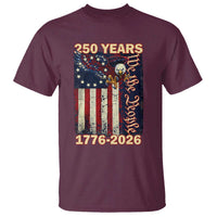 250th Anniversary USA Patriotic T Shirt 250 Years We The People Vintage Bald Eagle