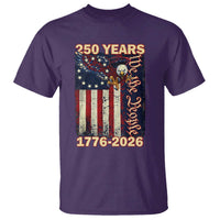 250th Anniversary USA Patriotic T Shirt 250 Years We The People Vintage Bald Eagle