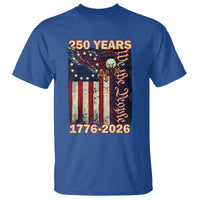 250th Anniversary USA Patriotic T Shirt 250 Years We The People Vintage Bald Eagle