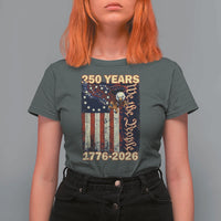 250th Anniversary USA Patriotic T Shirt For Women 250 Years We The People Vintage Bald Eagle
