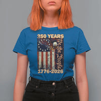 250th Anniversary USA Patriotic T Shirt For Women 250 Years We The People Vintage Bald Eagle