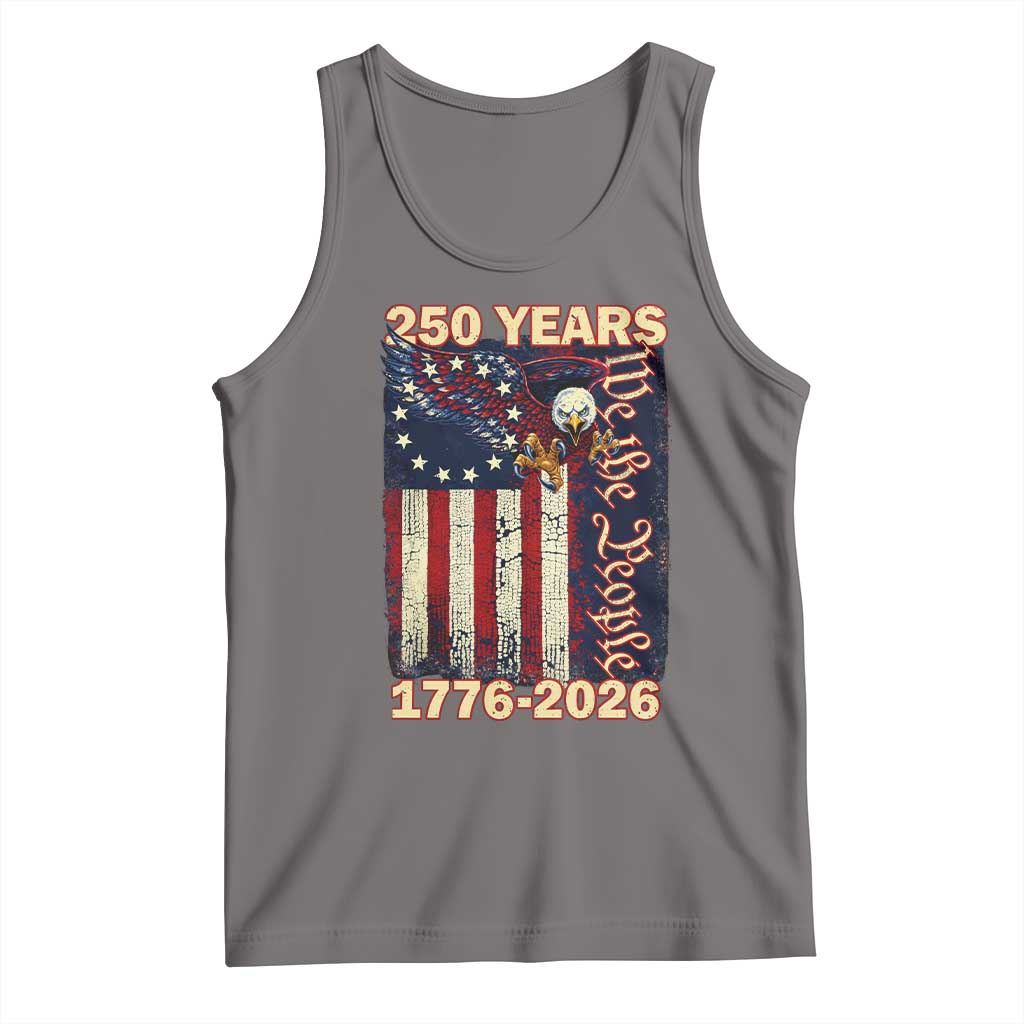 250th Anniversary USA Patriotic Tank Top 250 Years We The People Vintage Bald Eagle