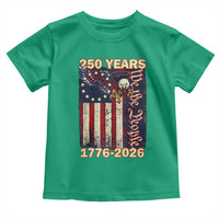 250th Anniversary USA Patriotic Toddler T Shirt 250 Years We The People Vintage Bald Eagle