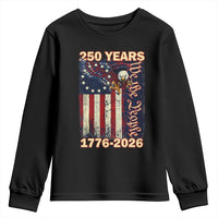 250th Anniversary USA Patriotic Youth Sweatshirt 250 Years We The People Vintage Bald Eagle
