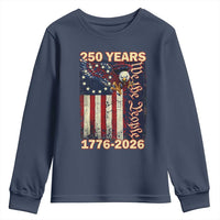 250th Anniversary USA Patriotic Youth Sweatshirt 250 Years We The People Vintage Bald Eagle