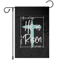 Easter He Is Risen Garden Flag He Is Not Here Christian Cross