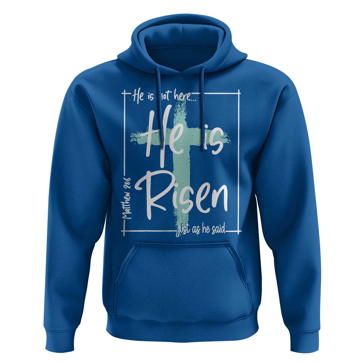 Easter He Is Risen Hoodie He Is Not Here Christian Cross