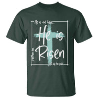 Easter He Is Risen T Shirt He Is Not Here Christian Cross
