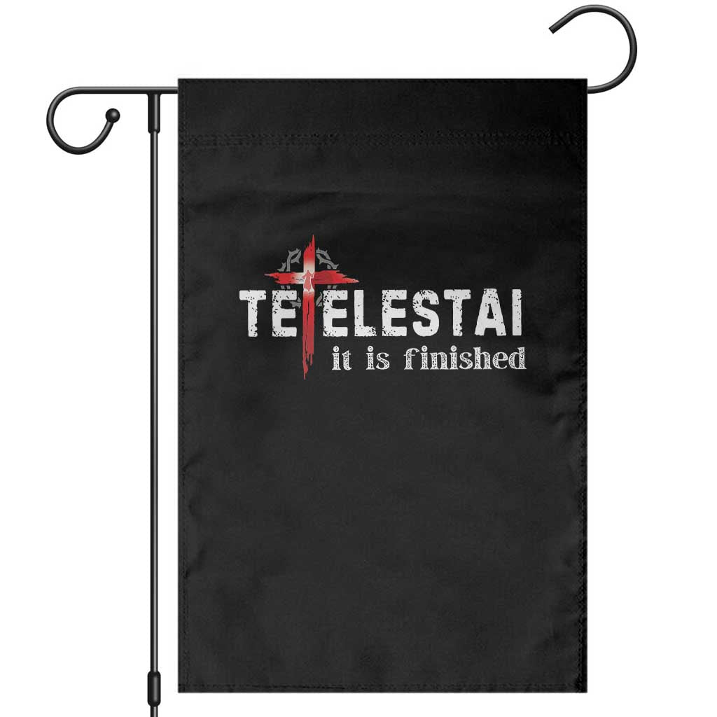 Tetelestai It Is Finished Garden Flag Jesus Last Words Christian Easter