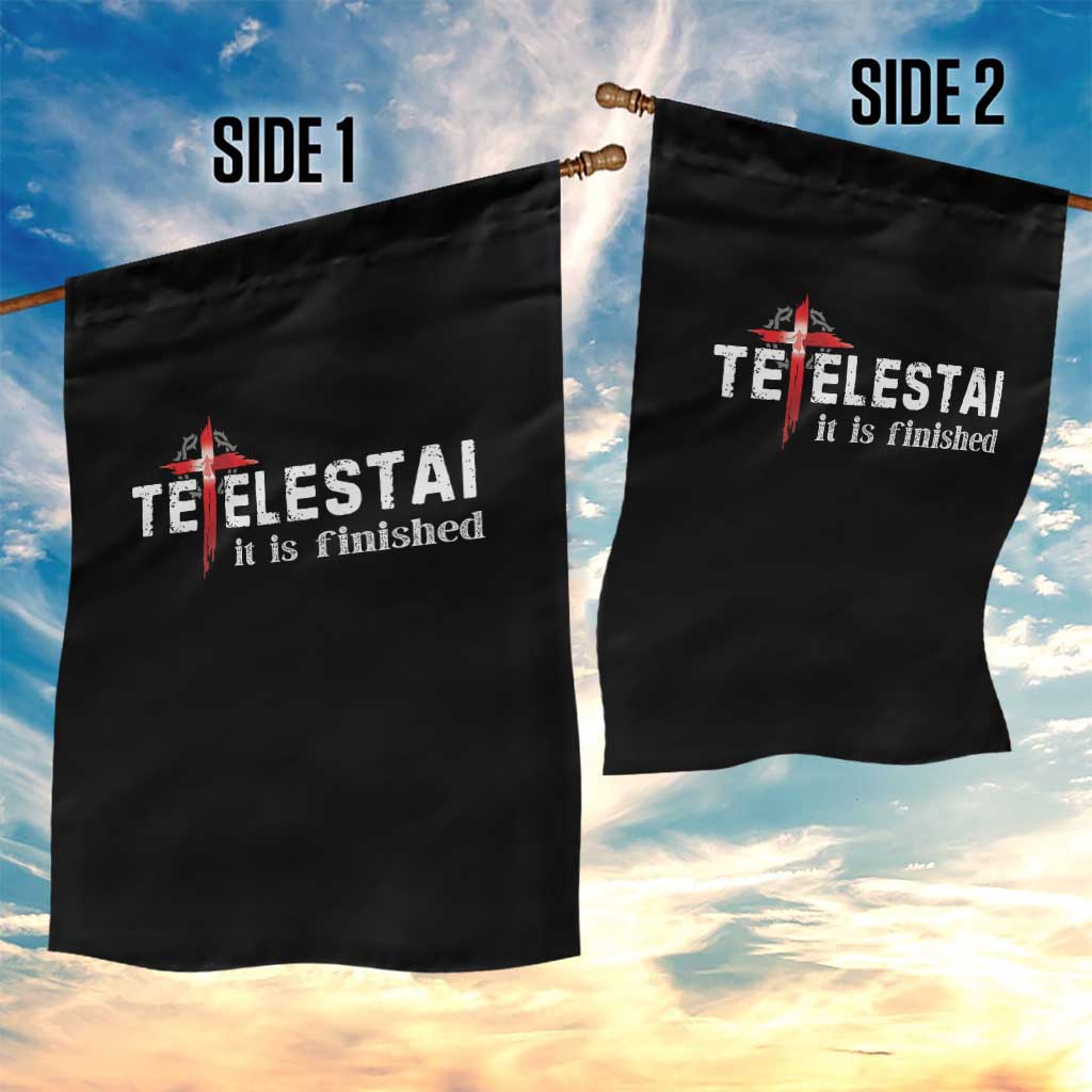 Tetelestai It Is Finished Garden Flag Jesus Last Words Christian Easter