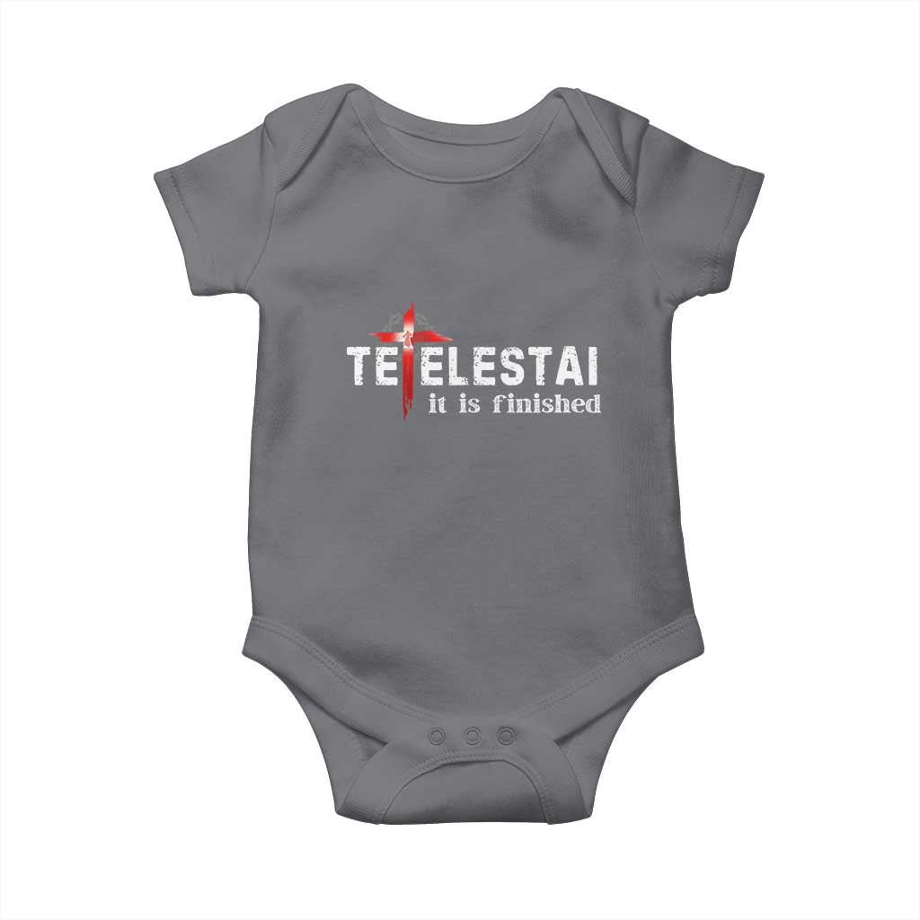 Tetelestai It Is Finished Baby Onesie Jesus Last Words Christian Easter