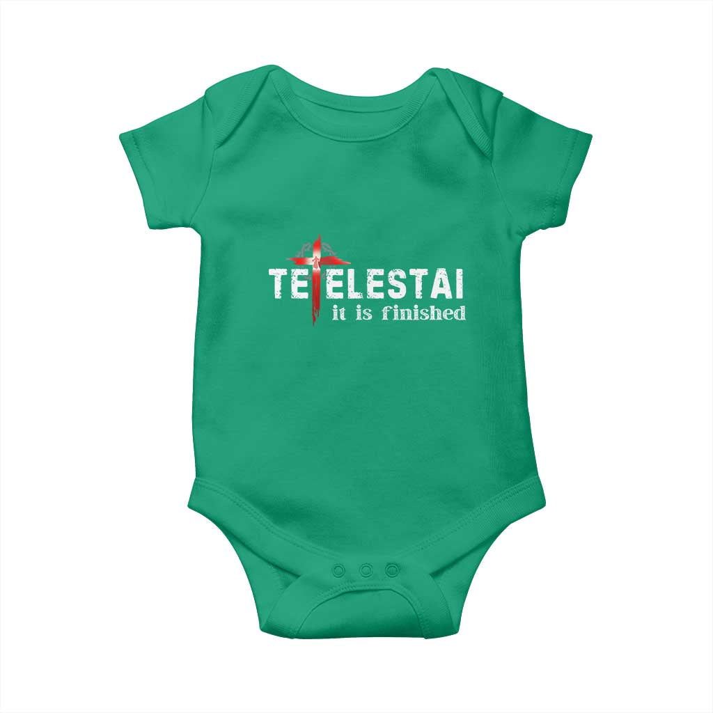 Tetelestai It Is Finished Baby Onesie Jesus Last Words Christian Easter