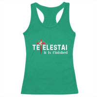 Tetelestai It Is Finished Racerback Tank Top Jesus Last Words Christian Easter