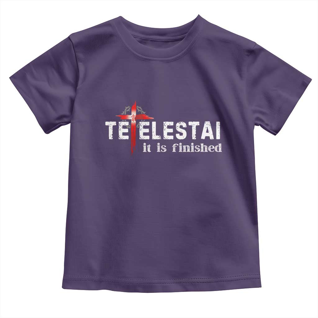 Tetelestai It Is Finished Toddler T Shirt Jesus Last Words Christian Easter