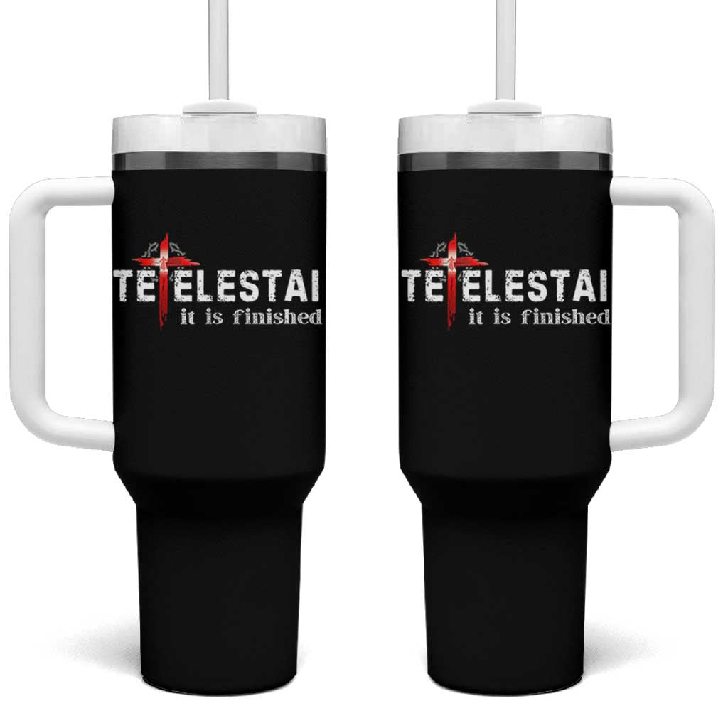 Tetelestai It Is Finished Tumbler With Handle Jesus Last Words Christian Easter