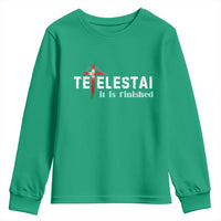 Tetelestai It Is Finished Youth Sweatshirt Jesus Last Words Christian Easter