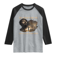 Jesus He Dided For Me So I Live For Him Raglan Shirt Christian Religious Bible