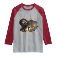 Jesus He Dided For Me So I Live For Him Raglan Shirt Christian Religious Bible
