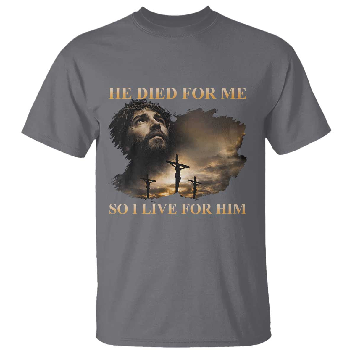 Jesus He Dided For Me So I Live For Him T Shirt Christian Religious Bible