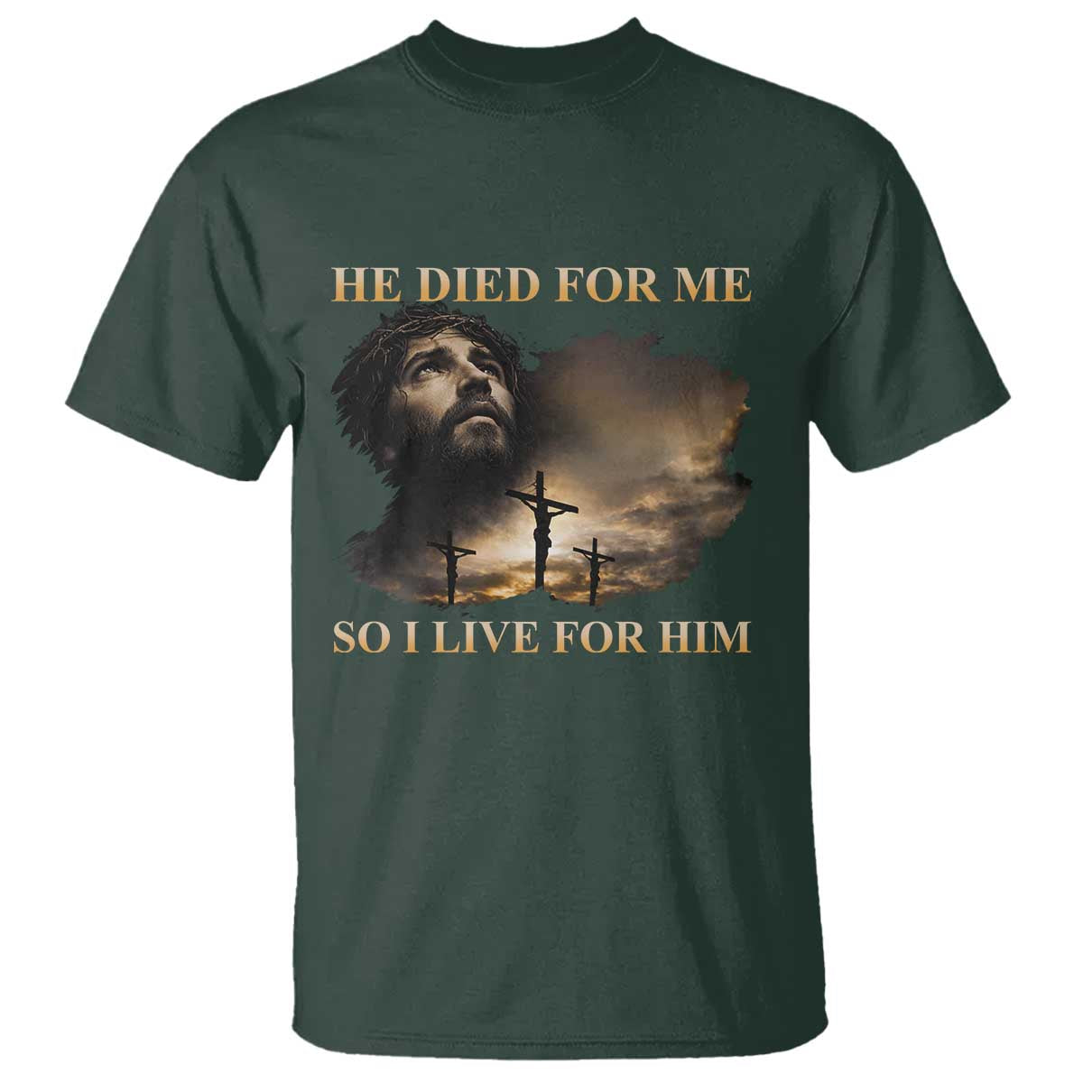 Jesus He Dided For Me So I Live For Him T Shirt Christian Religious Bible