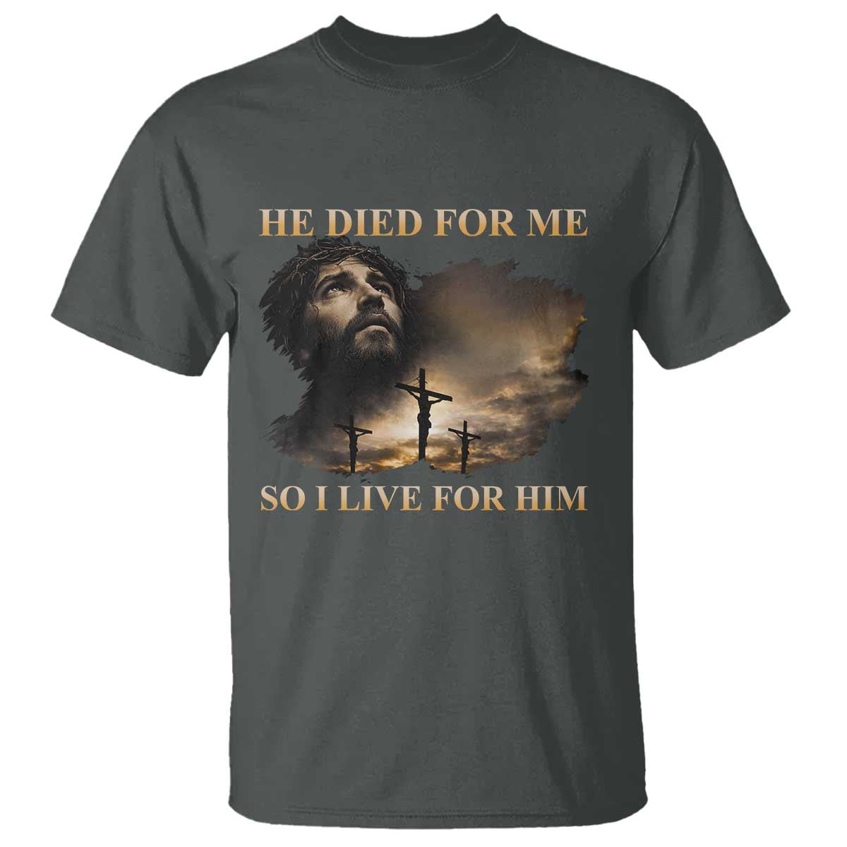 Jesus He Dided For Me So I Live For Him T Shirt Christian Religious Bible