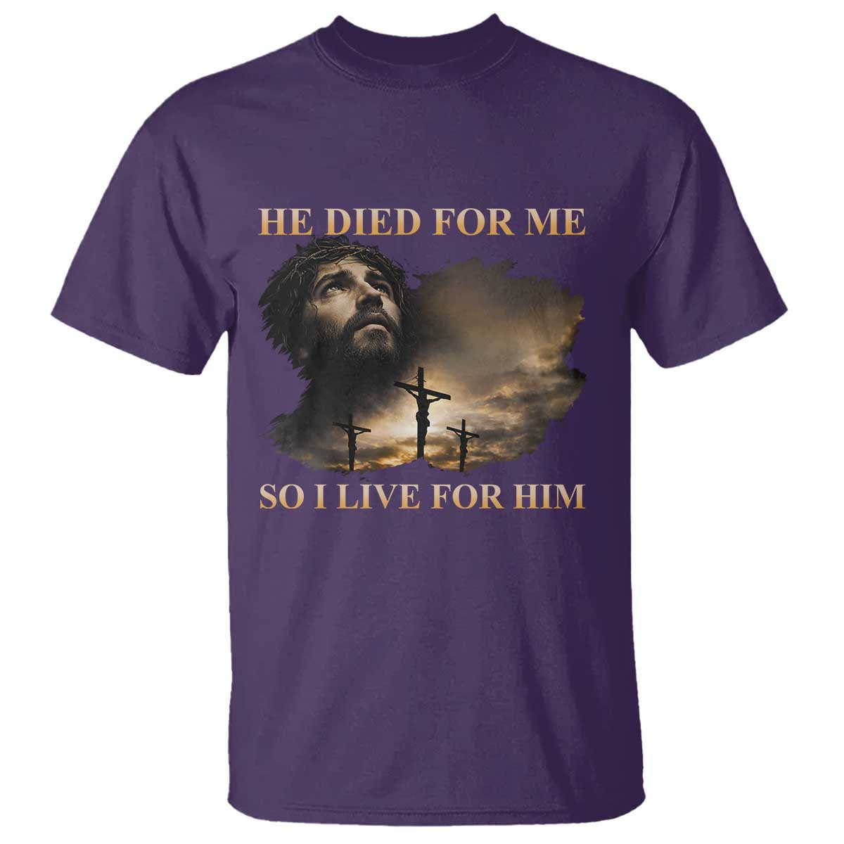 Jesus He Dided For Me So I Live For Him T Shirt Christian Religious Bible