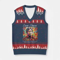 Cesar Chavez V-Neck Knit Sweater Vest Preservation Of Ones Own Culture Does Not Require Contempt