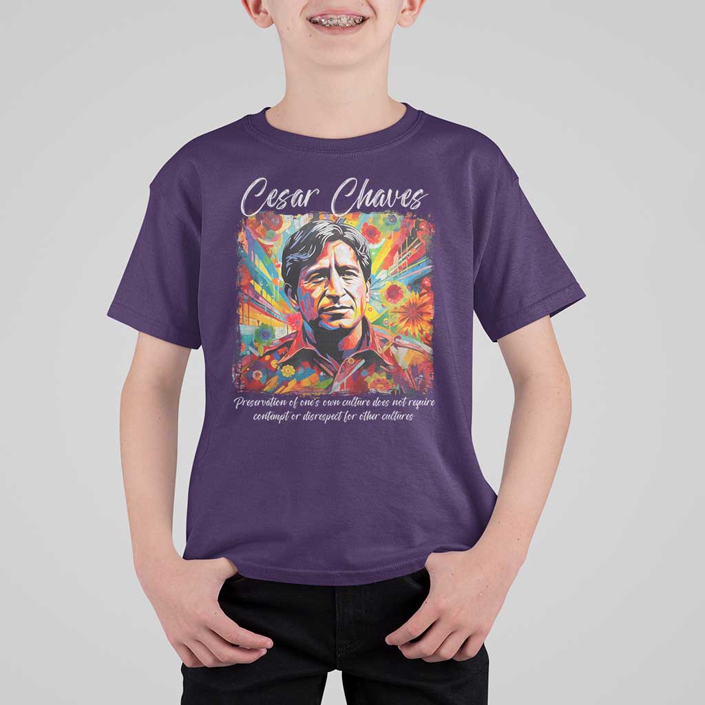 Cesar Chavez T Shirt For Kid Preservation Of Ones Own Culture Does Not Require Contempt