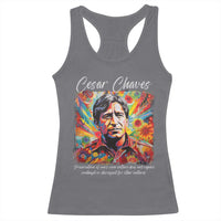 Cesar Chavez Racerback Tank Top Preservation Of Ones Own Culture Does Not Require Contempt