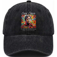 Cesar Chavez Washed Cotton Baseball Cap Preservation Of Ones Own Culture Does Not Require Contempt