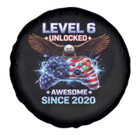 Funny 6th Birthday Spare Tire Cover Level 6 Unlocked Awesome Since 2020 USA Gamer