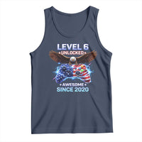 Funny 6th Birthday Tank Top Level 6 Unlocked Awesome Since 2020 USA Gamer
