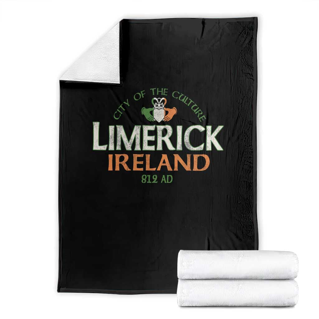 Limerick Ireland Throw Blanket City Of The Culture Est 812 AD