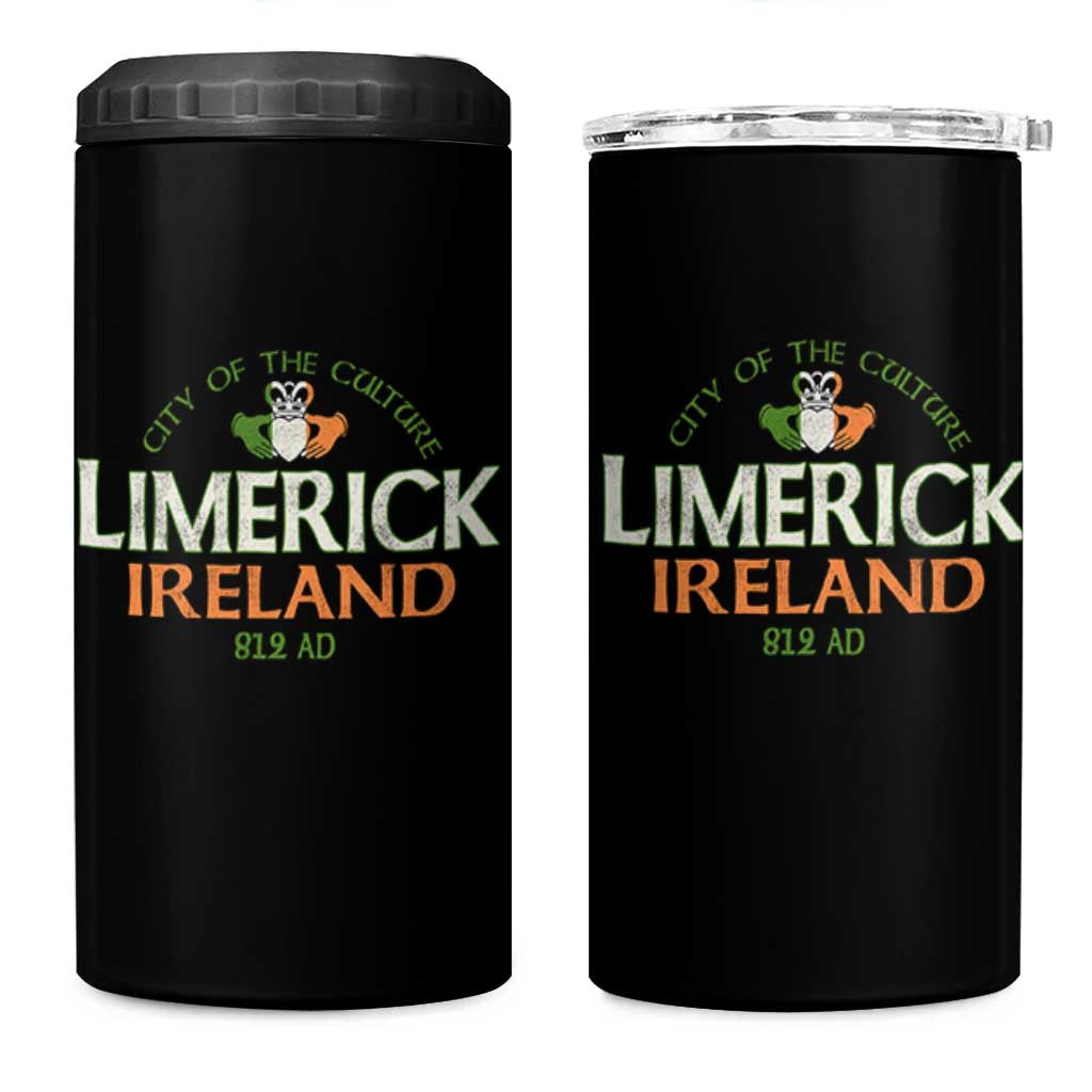 Limerick Ireland 4 in 1 Can Cooler Tumbler City Of The Culture Est 812 AD